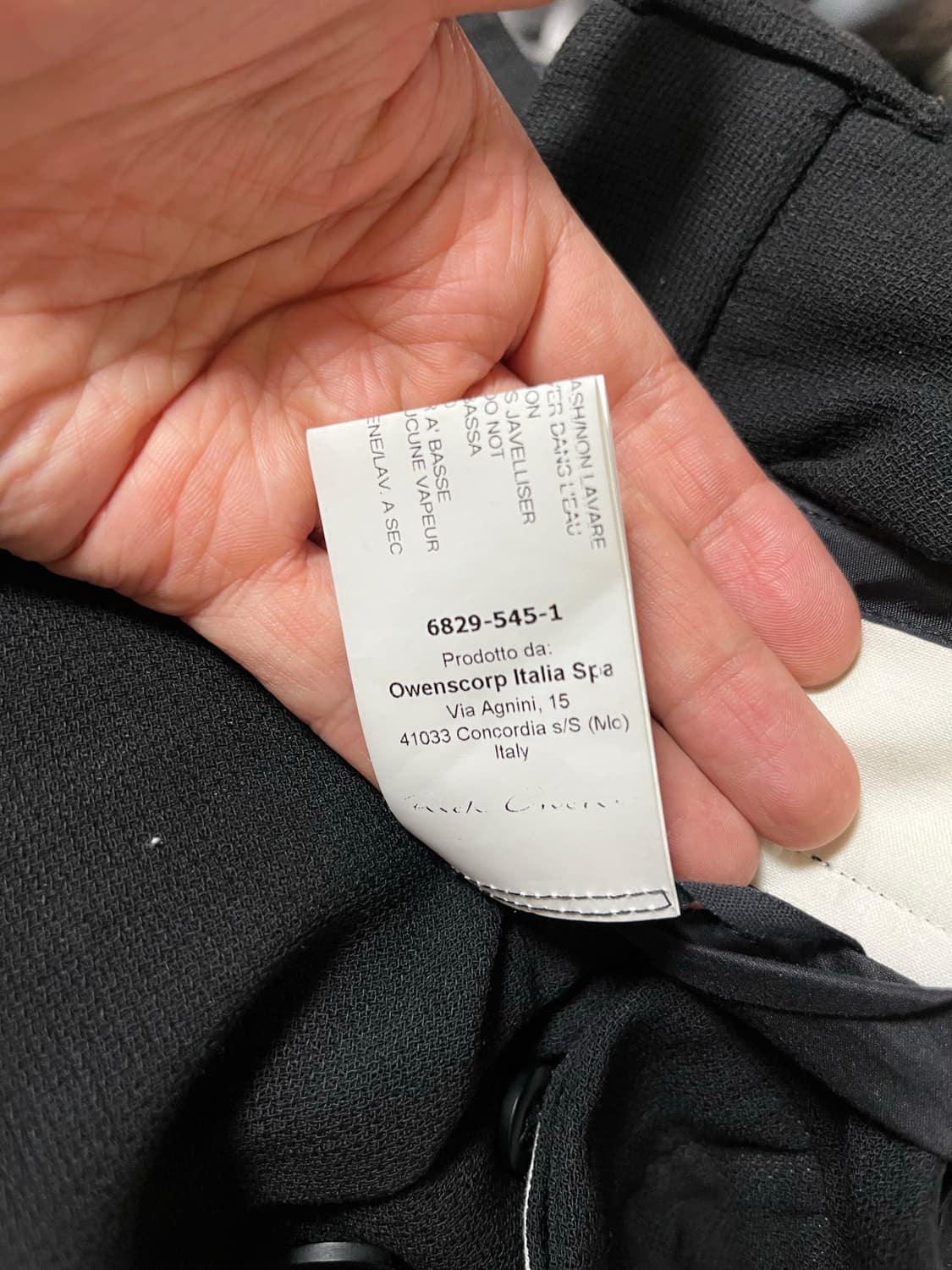 16ss Rick Owens 릭오웬스 슬랙스 팬츠 바지 48사이즈 상품이미지8