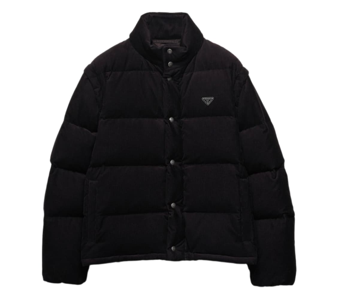 프라다 블랙 코듀로이 패딩 자켓 M 상품이미지1