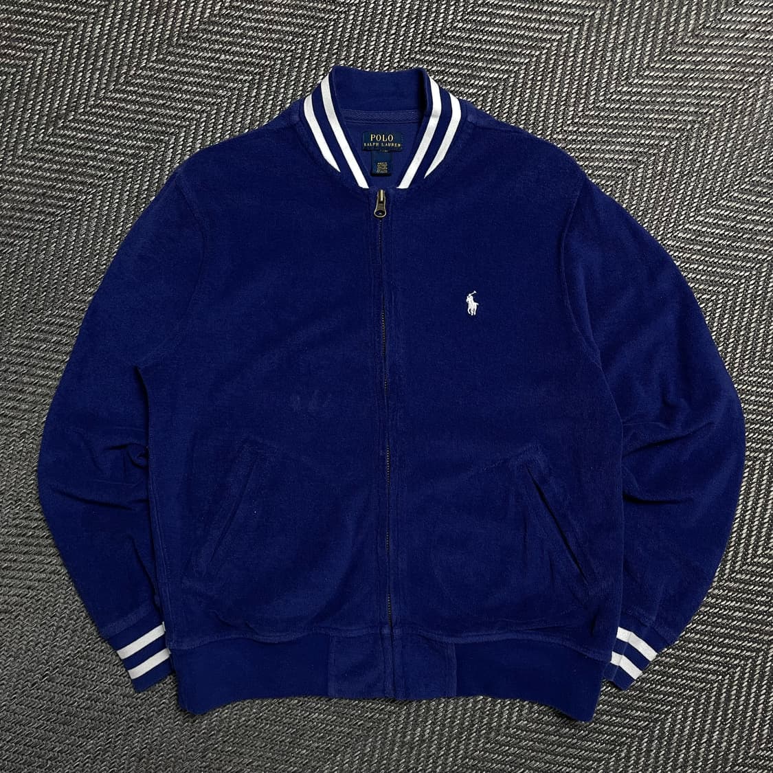 폴로 랄프로렌 화이트 포니 바시티 니트 집업y 5095 상품이미지2