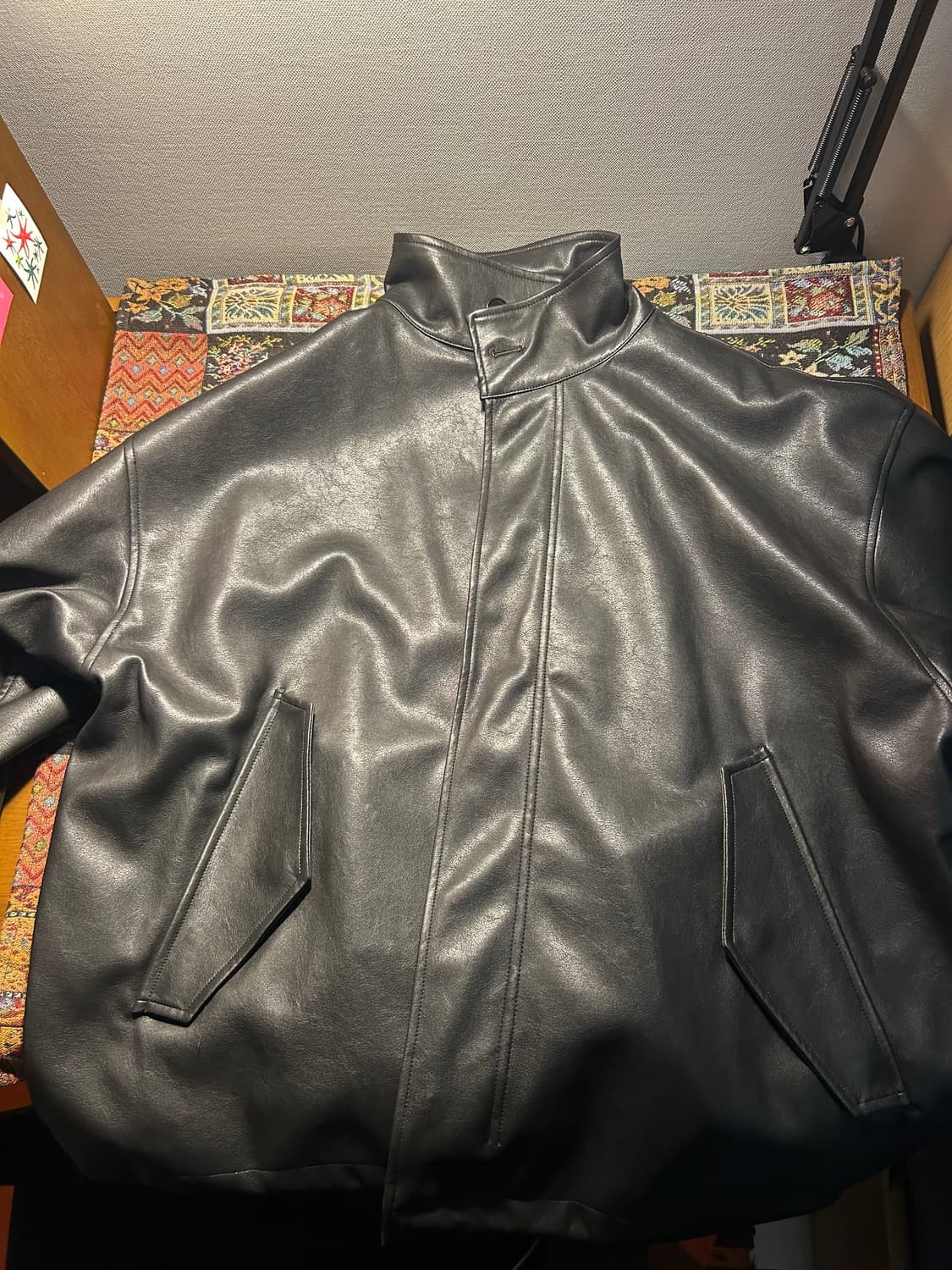 파르티멘토 [비건레더] 필드 자켓 블랙 상품이미지1