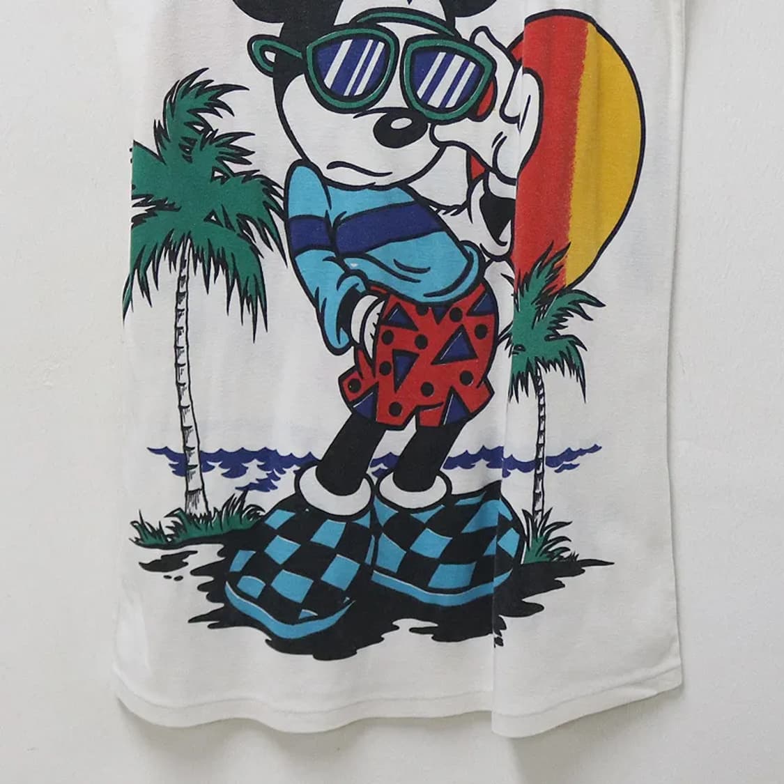 90'S 미키 프린팅 반소매 원피스 65875 상품이미지4