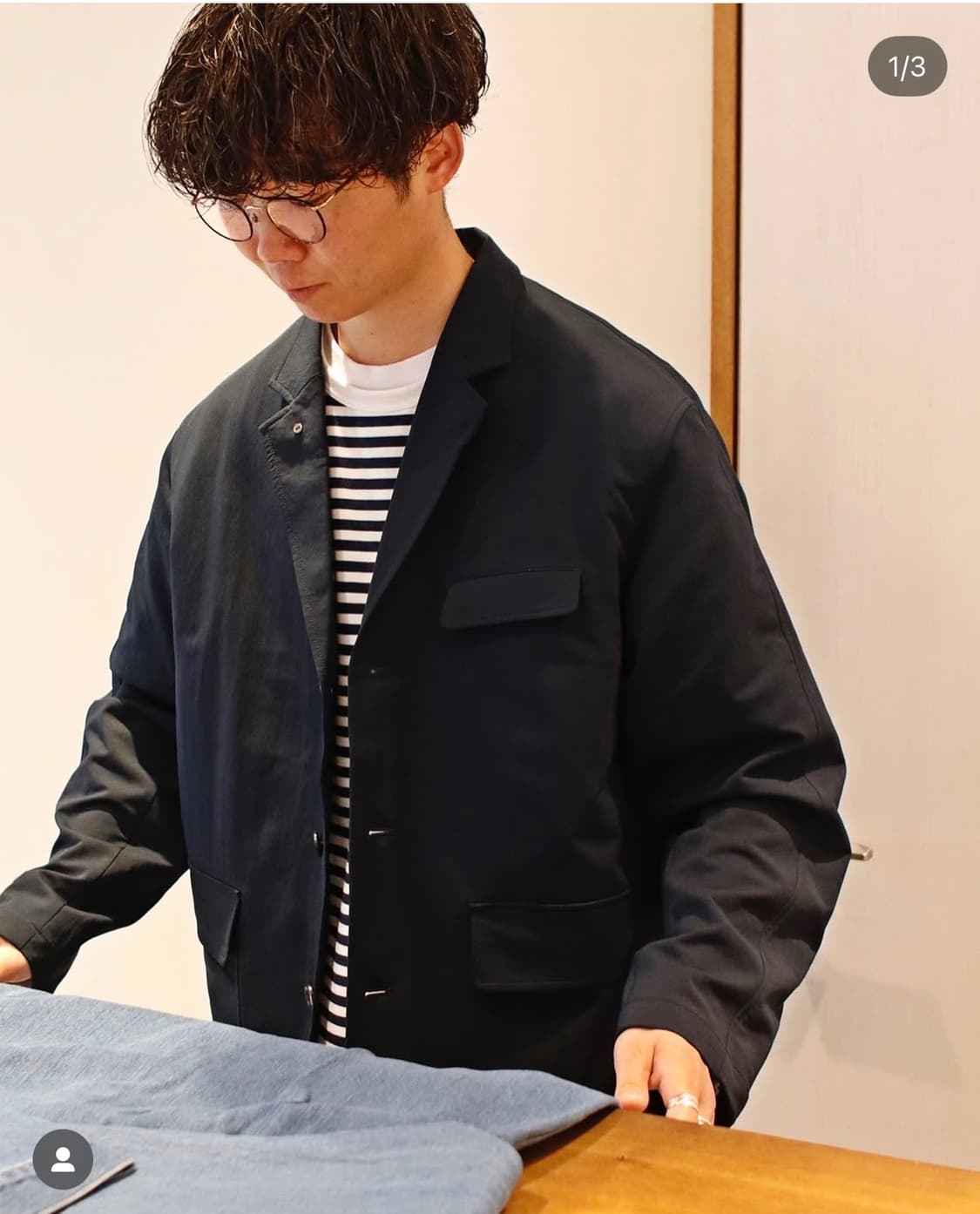 나나미카 25ss 알파드라이 클럽자켓 네이비 상품이미지1