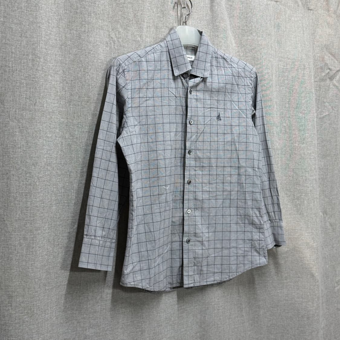 [M] 빈폴 여름용 얇은 체크 긴팔 셔츠 남방 상품이미지2