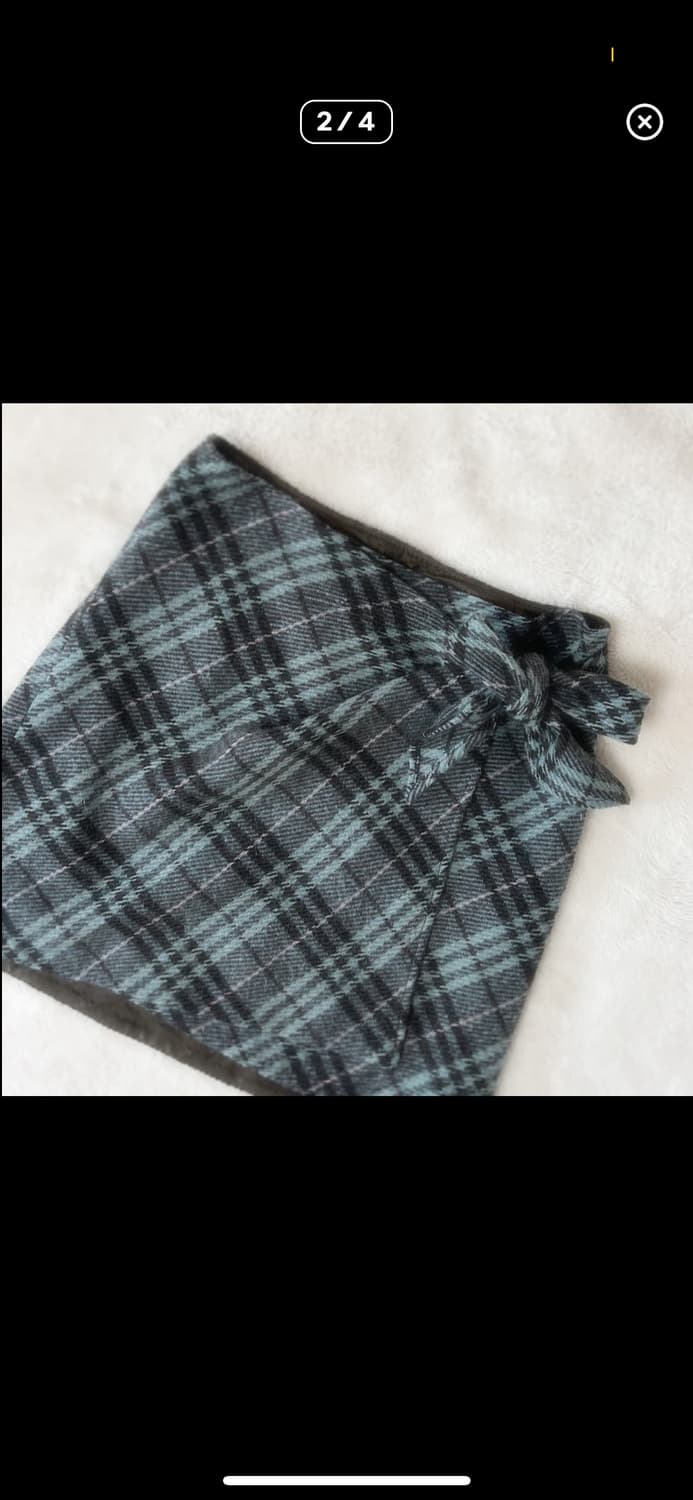 Burberry 블루라벨 히메갸루 민트초코 리본 랩스커트 상품이미지2