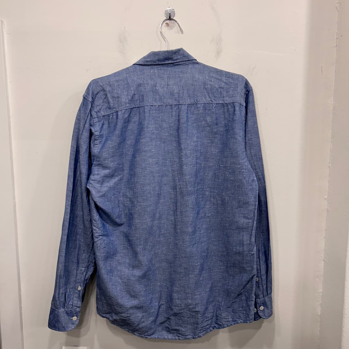 폴로 랄프로렌 슬림핏 스몰포니 데님 린넨셔츠 상품이미지5