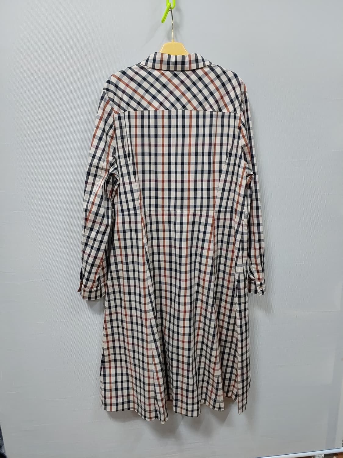 23s 새제품 닥스 체크 셔츠형 롱 원피스 여성 66 상품이미지2