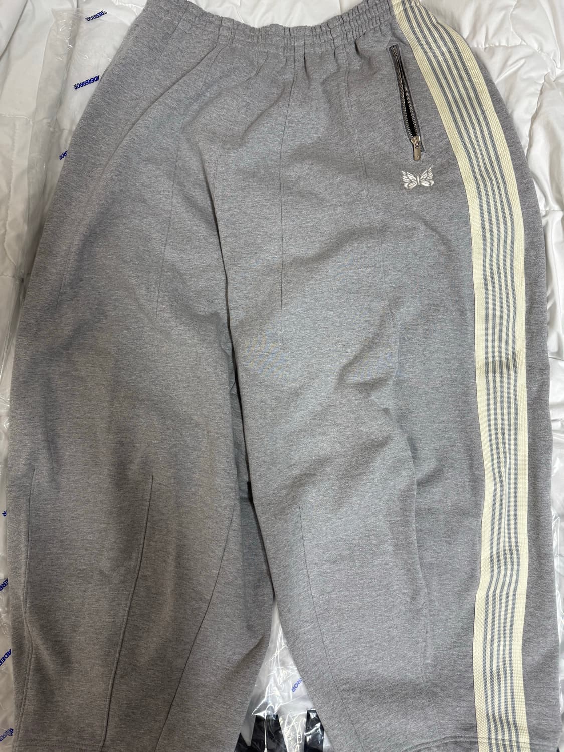 니들스 x LHP H.D. 트랙 팬츠 코튼 저지 그레이 M 상품이미지1