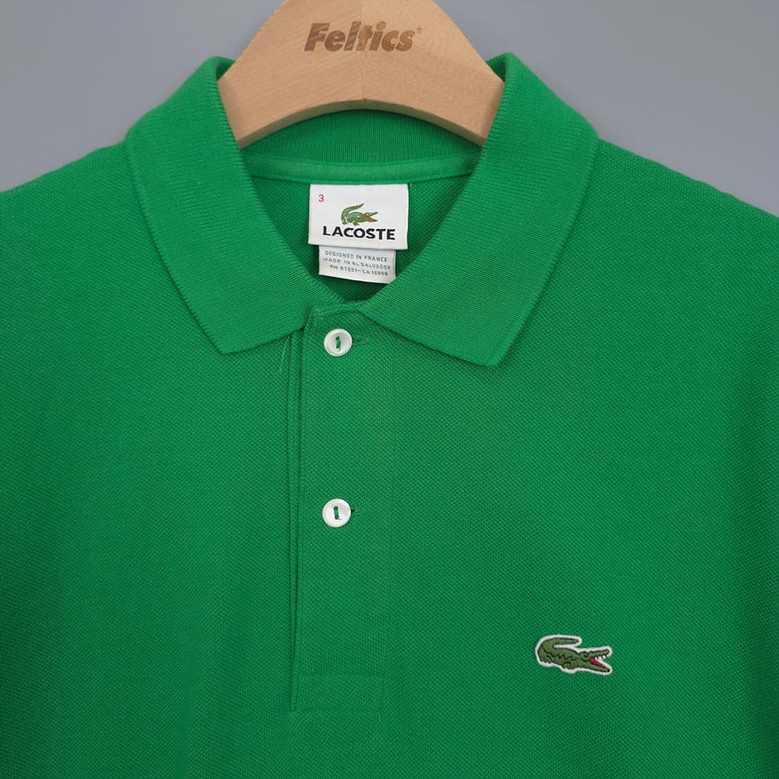 남성 라코스테 LACOSTE 클래식 피케 폴로셔츠 그린 3 상품이미지2