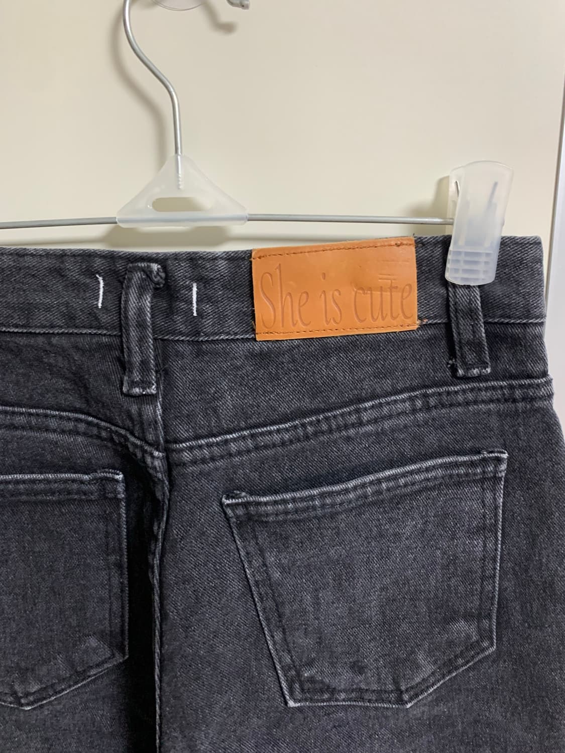 쉬이즈큐트 블랙슬릿진 2사이즈 1번착용 상품이미지7