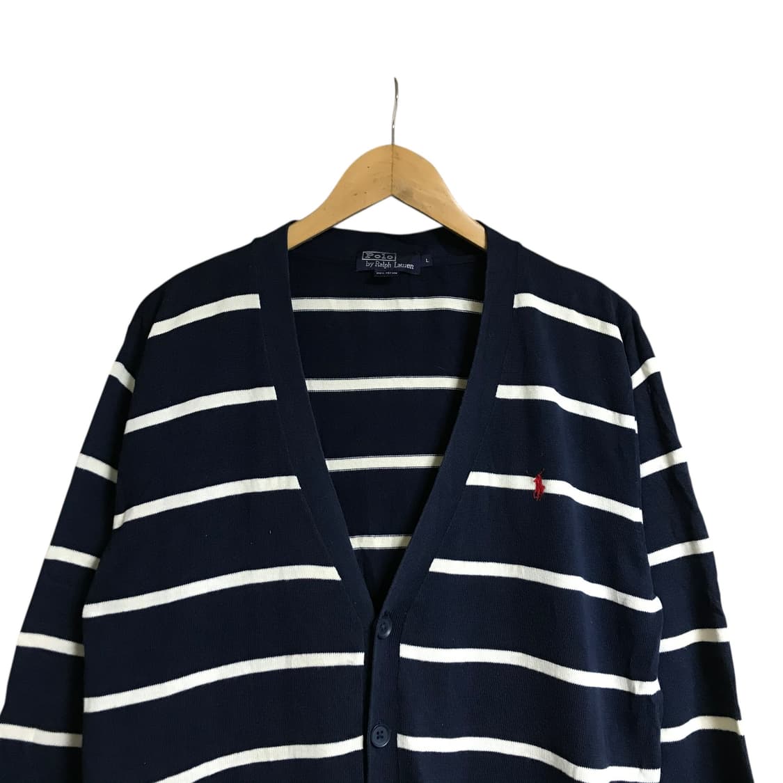 폴로 90s 브이넥 니트 가디건 상품이미지2