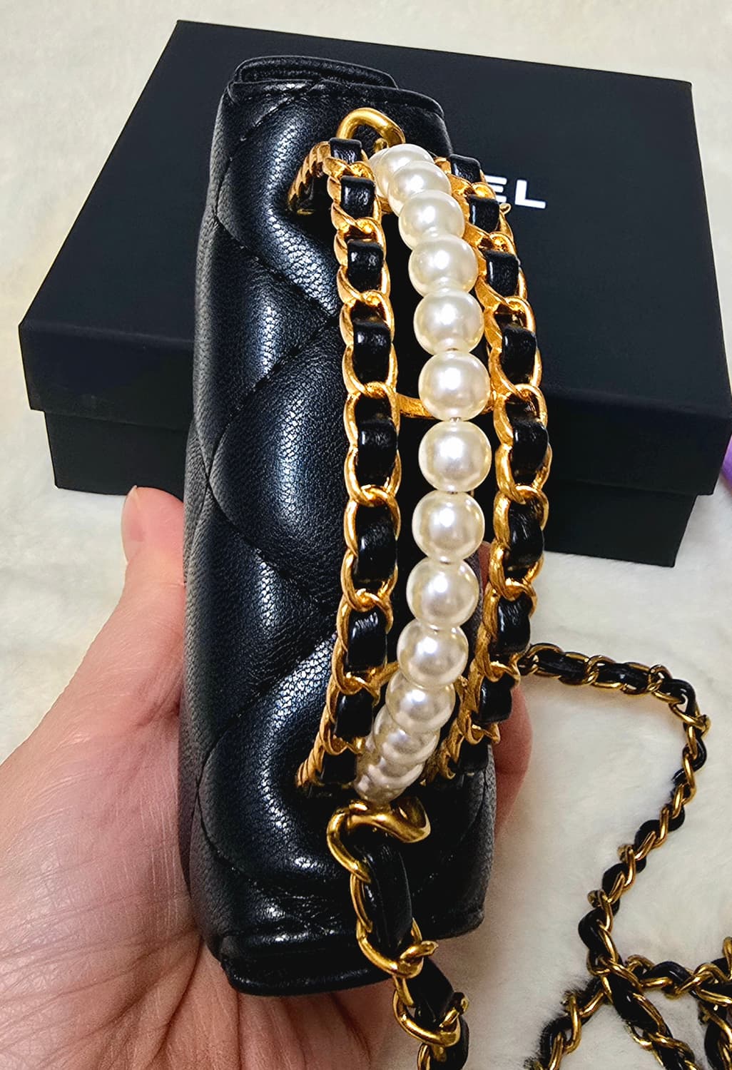 샤넬vip진주탑핸들백 미니 woc 체인백 상품이미지6