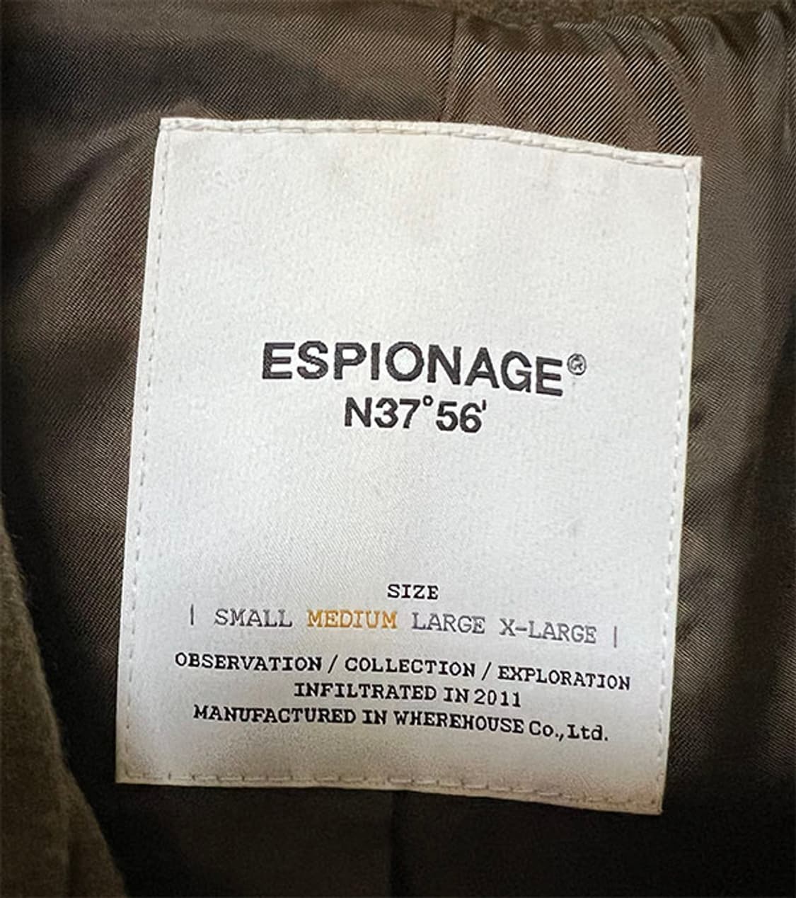 에스피오나지 남자 모직자켓 코트 캐주얼 M 95 상품이미지3