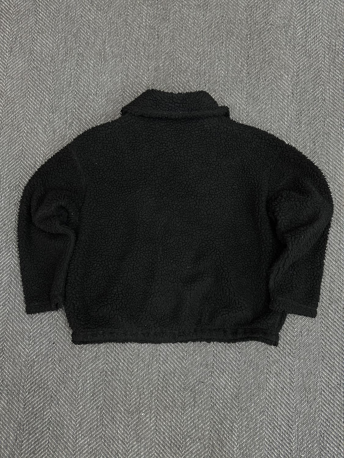 나이키 스우시 뽀글이 집업 블랙 상품이미지6