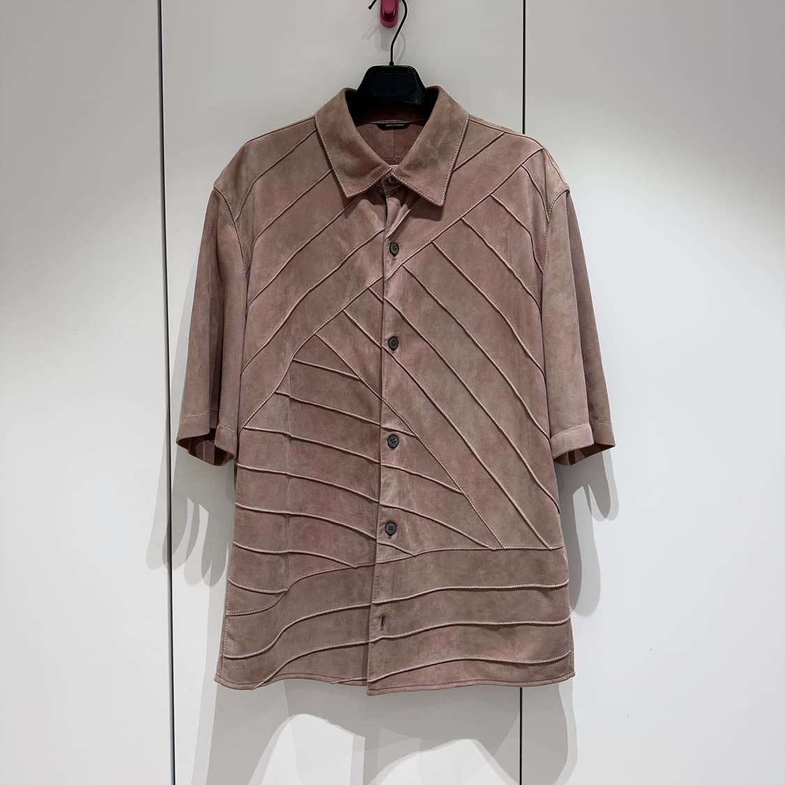 22s/s 에르메스 고트 스웨이드 반팔 셔츠 상품이미지1