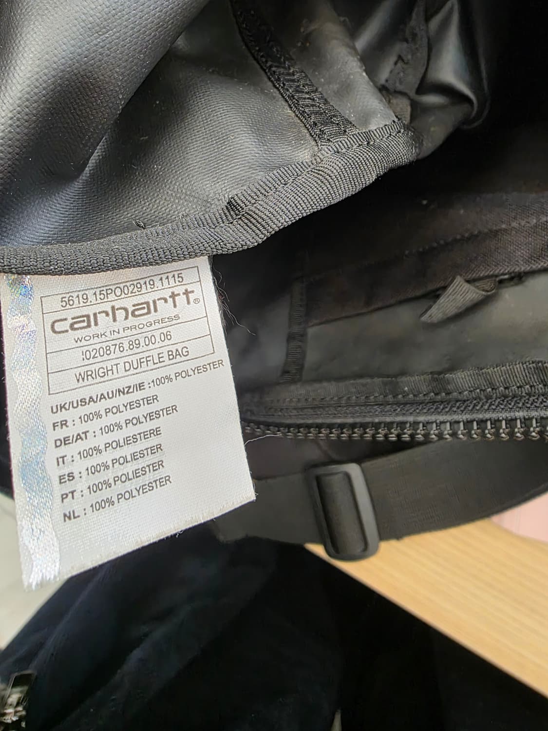 칼하트 더플백 보스턴 블랙 상품이미지6