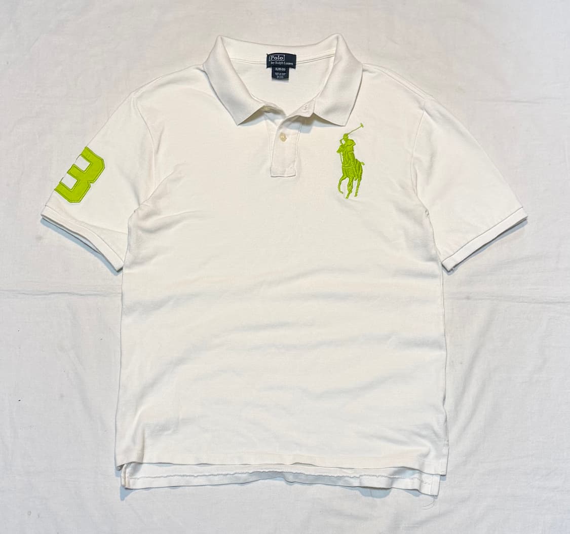 희귀* 폴로 랄프로렌 빅포니 카라티 화이트 라임포니 상품이미지1