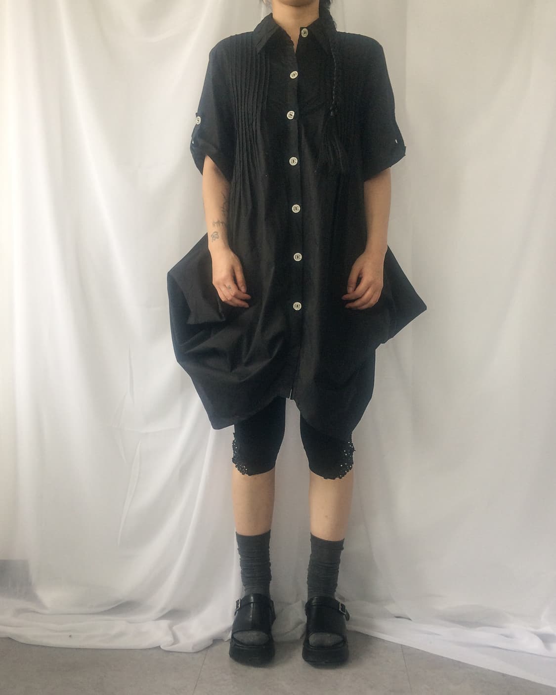 Balloon fit shirt onepiece 상품이미지1