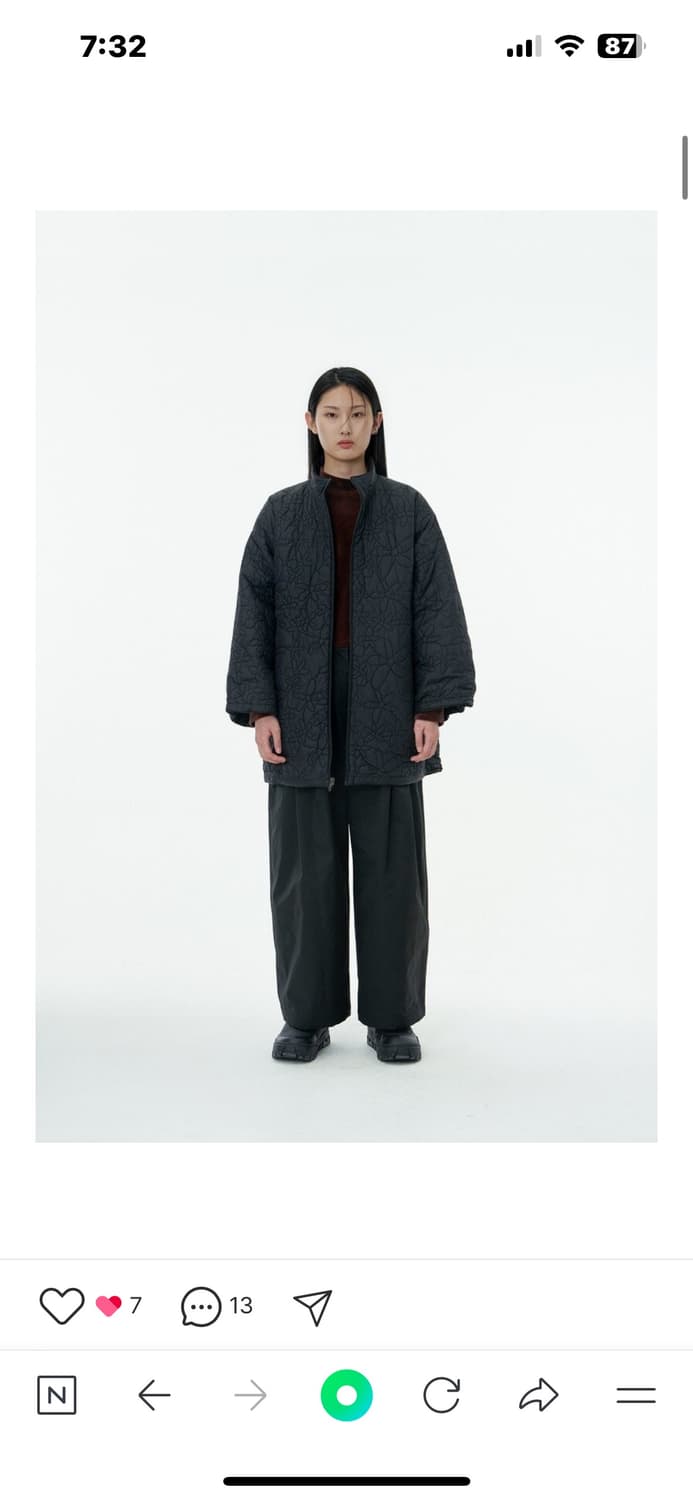 아모멘토 리버시블 플라워 패딩 상품이미지1