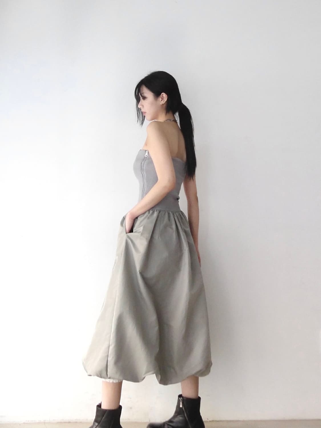 Ballon layer skirt & ops 상품이미지6