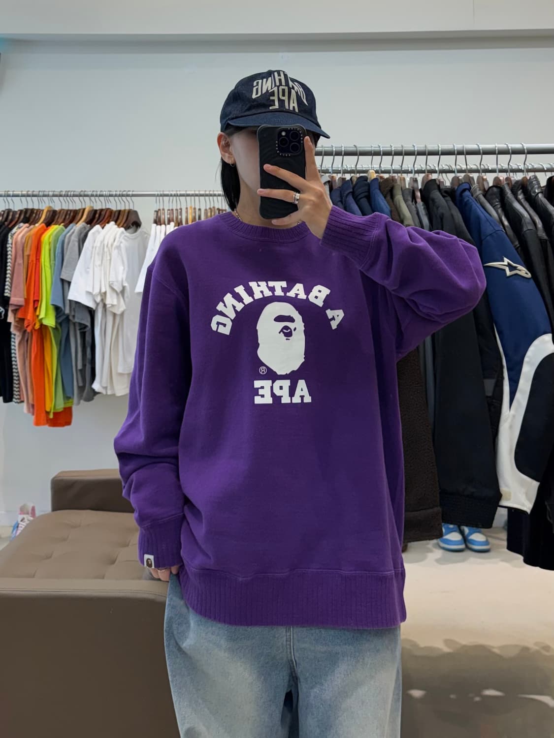 베이프 컬리지 크루넥 맨투맨 상품이미지7