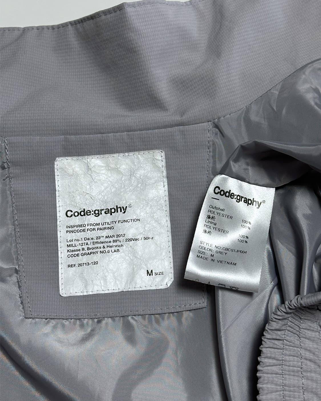 코드그라피 테크 바람막이 투웨이 상품이미지5