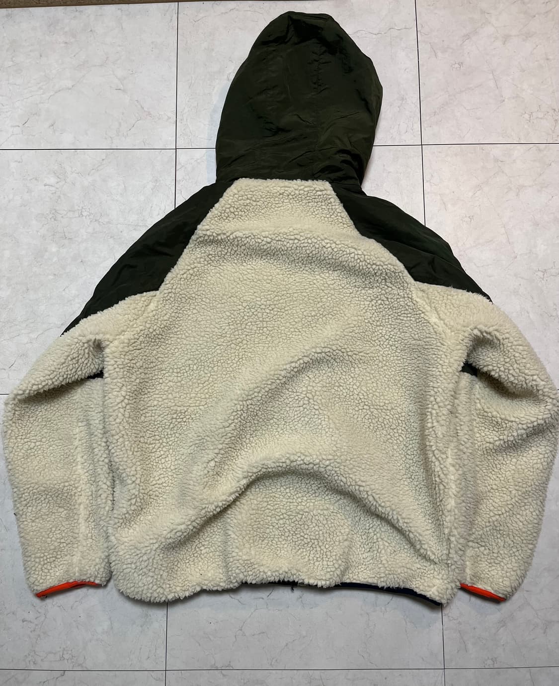 자라 Zara dnwr 블록 컬러 플리스 후드 집업 자켓 L 상품이미지2