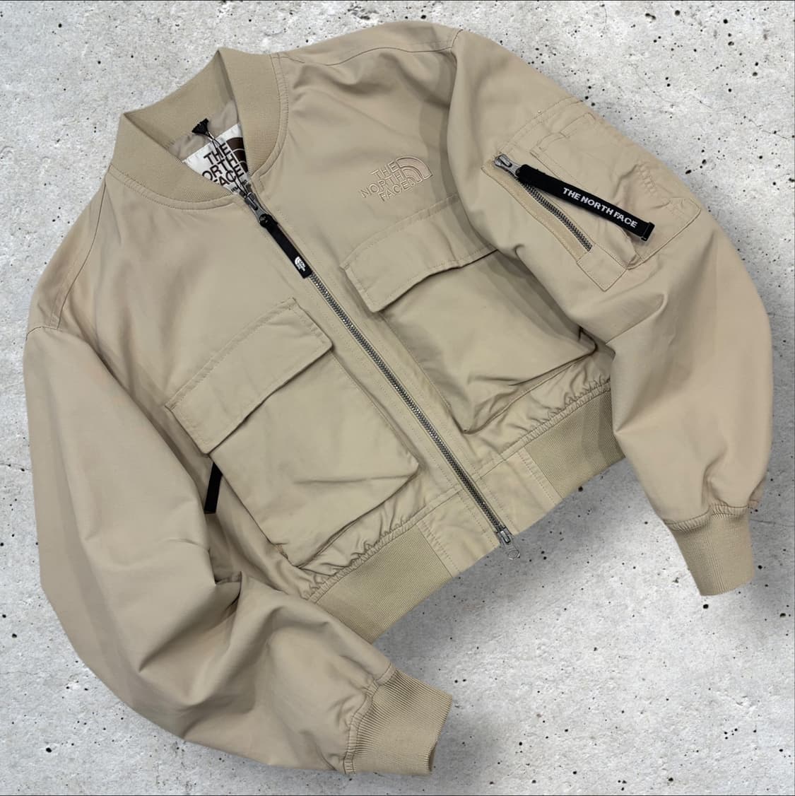 [90] 노스페이스 화이트라벨 우먼 밀턴 베이지 봄버 자켓 B720 상품이미지1