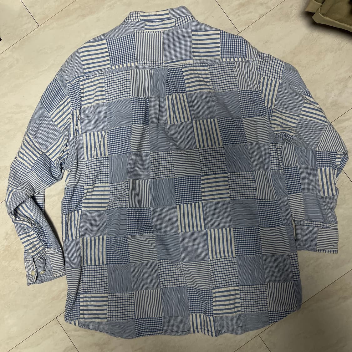 브룩스브라더스 패치워크 셔츠 L 상품이미지3