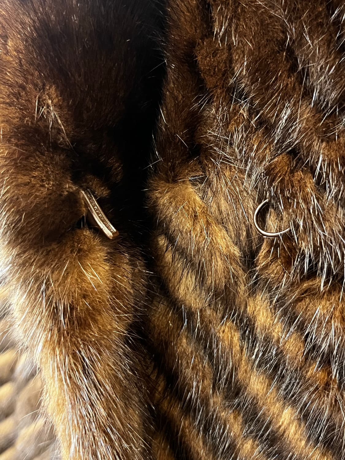 PRELIOT 헤링본 패턴 밍크퍼 자켓 상품이미지4