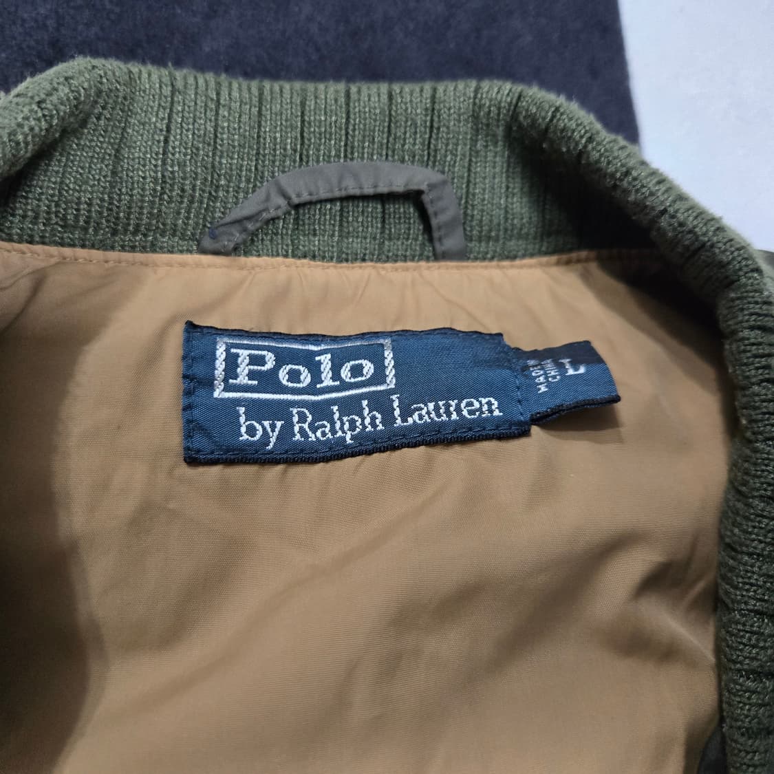 L 폴로랄프로렌 헌팅 밀리터리 오리털 다운 베스트 카키 상품이미지4