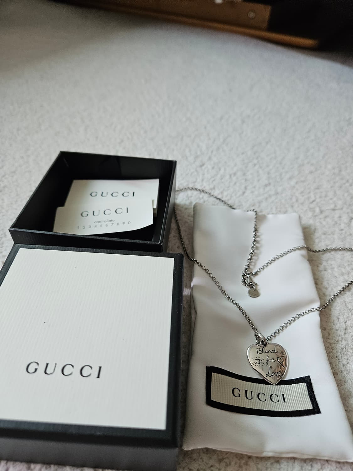 구찌 블라인드 포 러브 하트 목걸이 백화점제품 상품이미지1