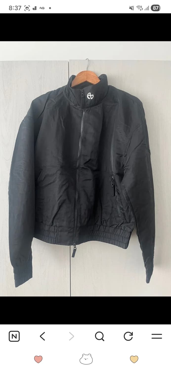 노매뉴얼 자켓 N.S NYLON JUMPER - BLACK 상품이미지5