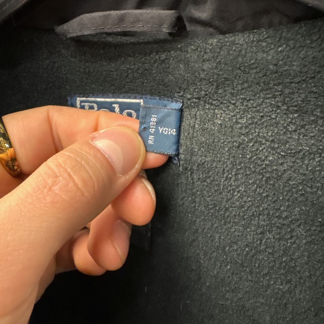 폴로 랄프로렌 플리스 라이닝 후드내장 페리자켓 스윙탑 블루종 N75   상품이미지6