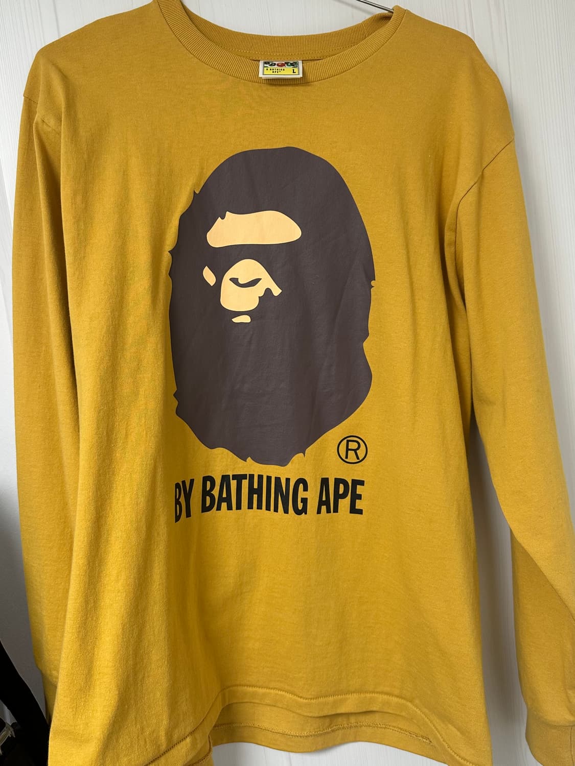 베이프 롱슬리브 옐로우 상품이미지2