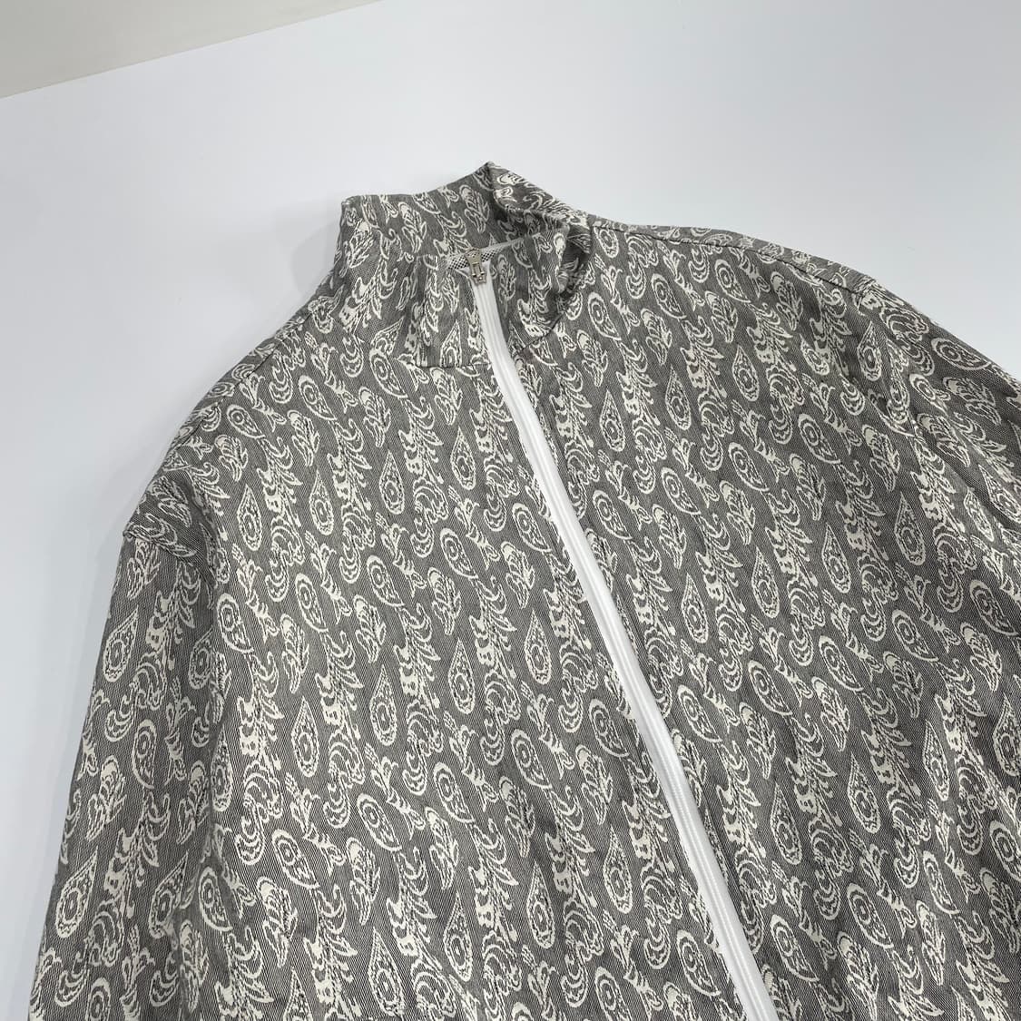 Nomanual 노메뉴얼 그레이 패턴 집업 자켓 상품이미지4