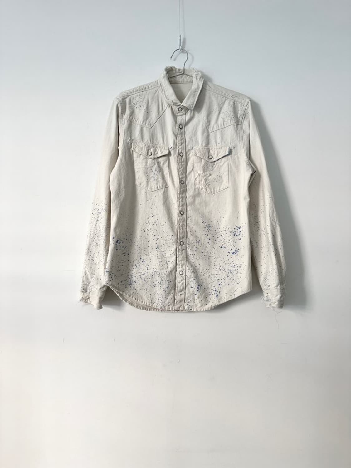 Ink trimming jacket / ice white & blue 상품이미지2