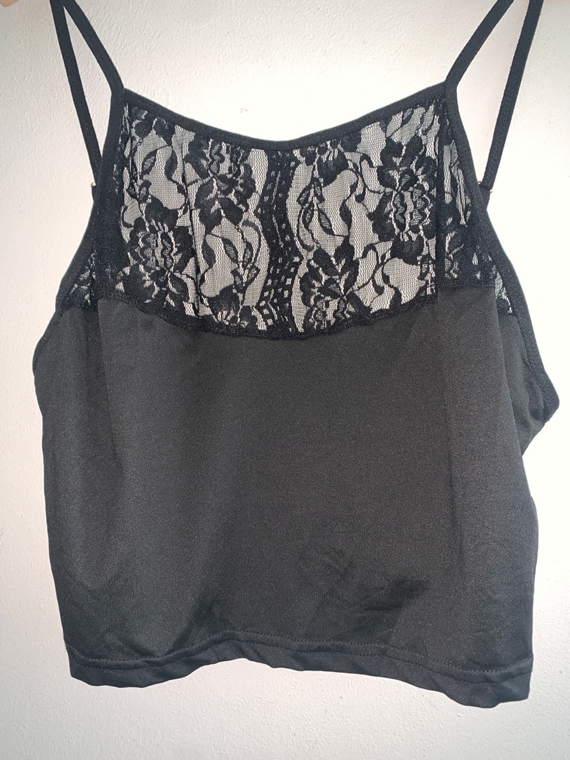 Lace sleeveless top(black) 상품이미지4