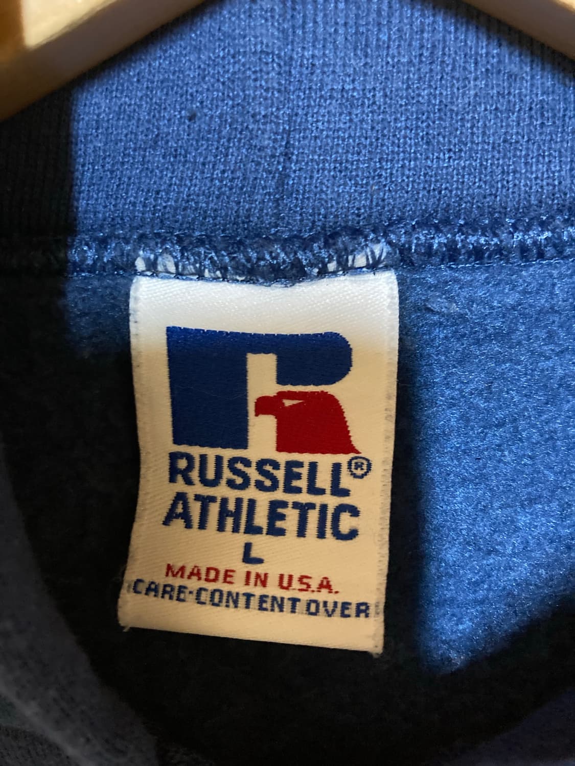 러셀 후드집업 네이비 made in usa 상품이미지2