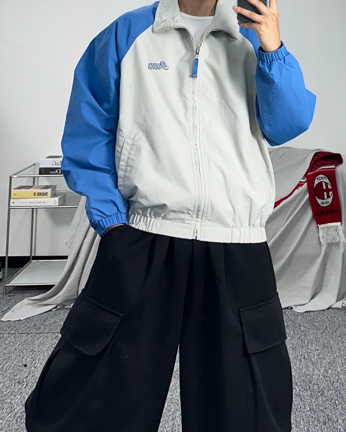 아식스 00s 스카이블루 바람막이 95 상품이미지3