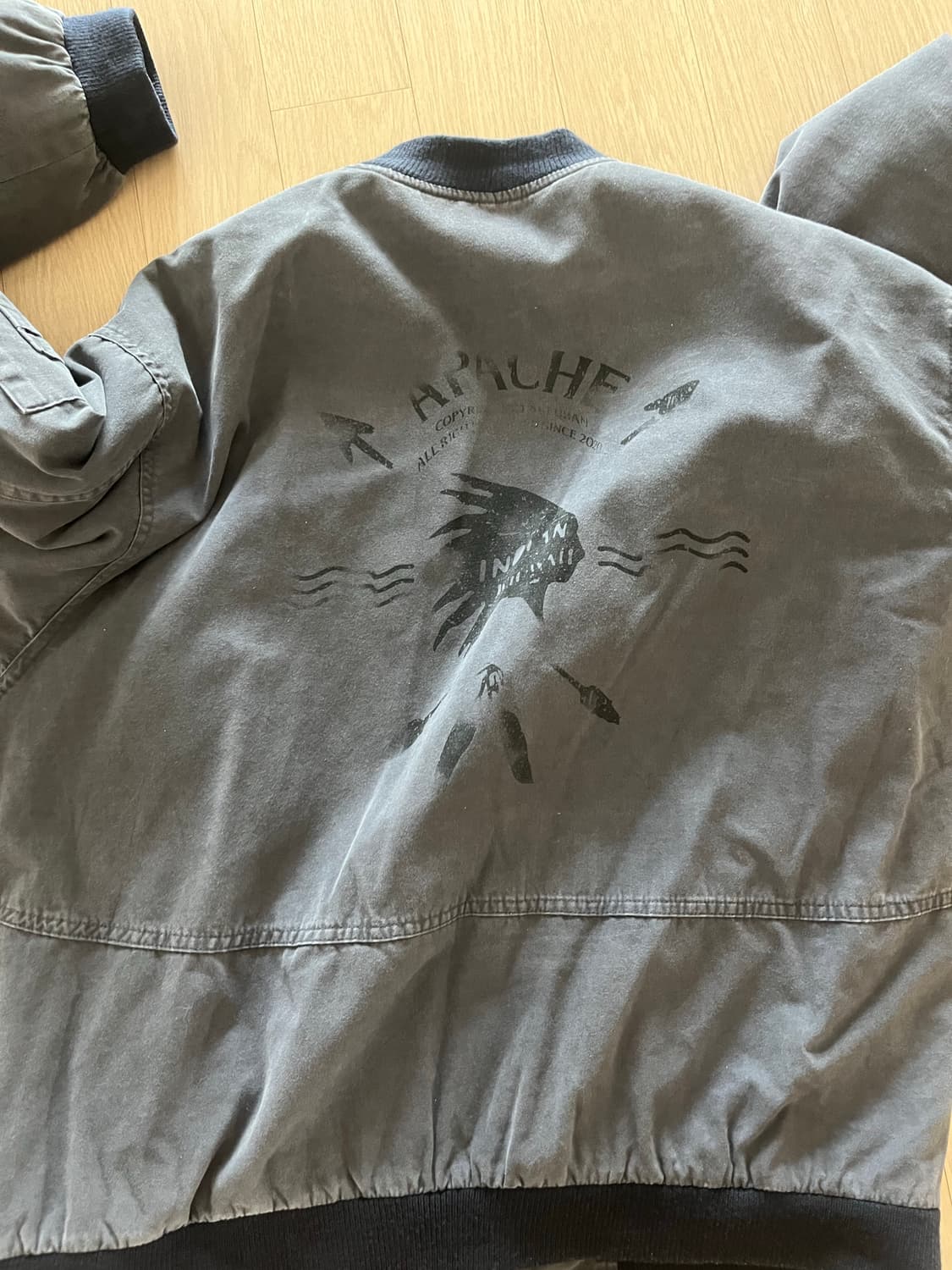 아르반 아파치 아트워크 MA-1 점퍼_퍼플 네이비 상품이미지2