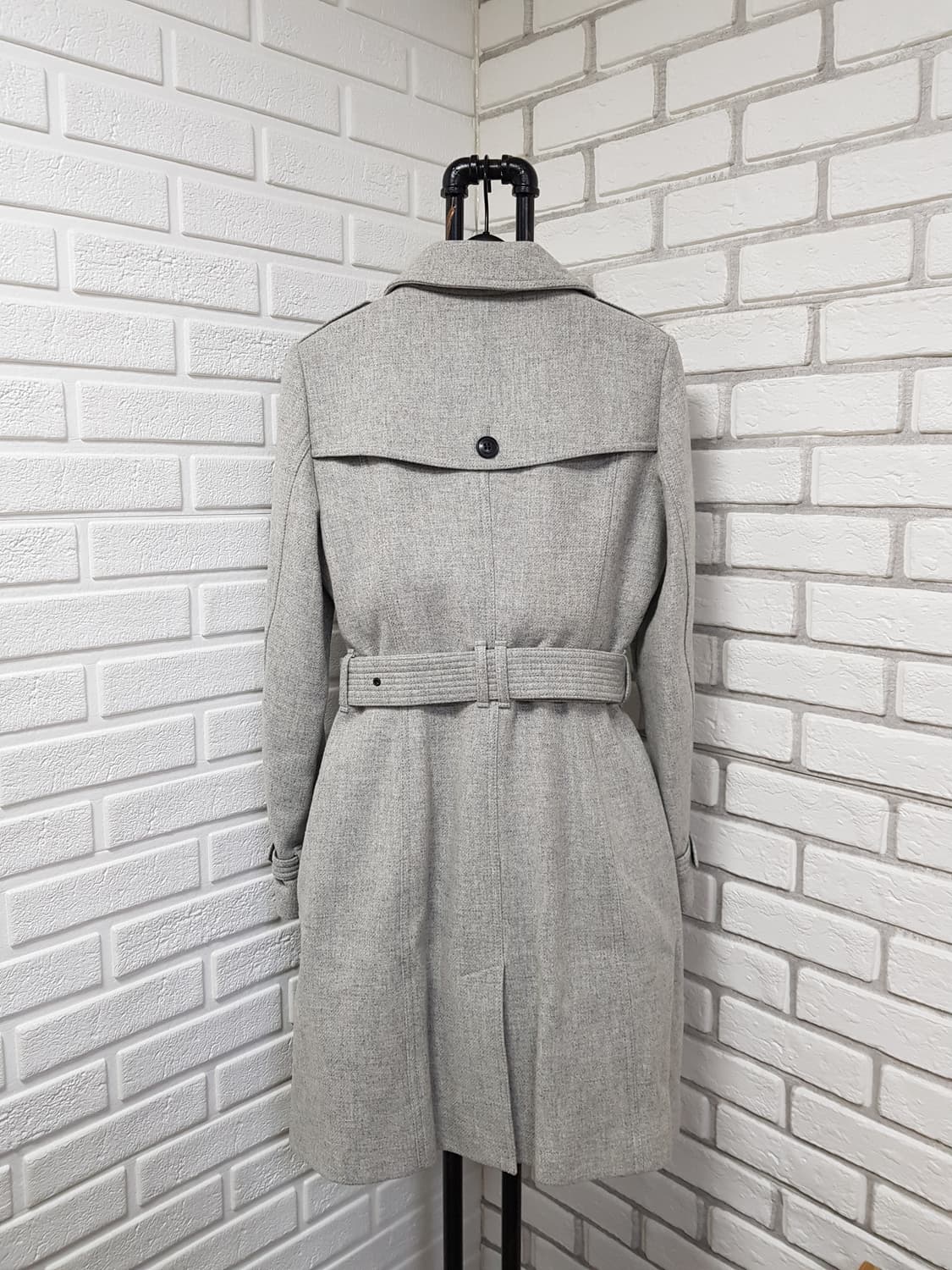 [uk8/정품] 버버리 캐시미어혼방 벨티드 울코트 상품이미지2