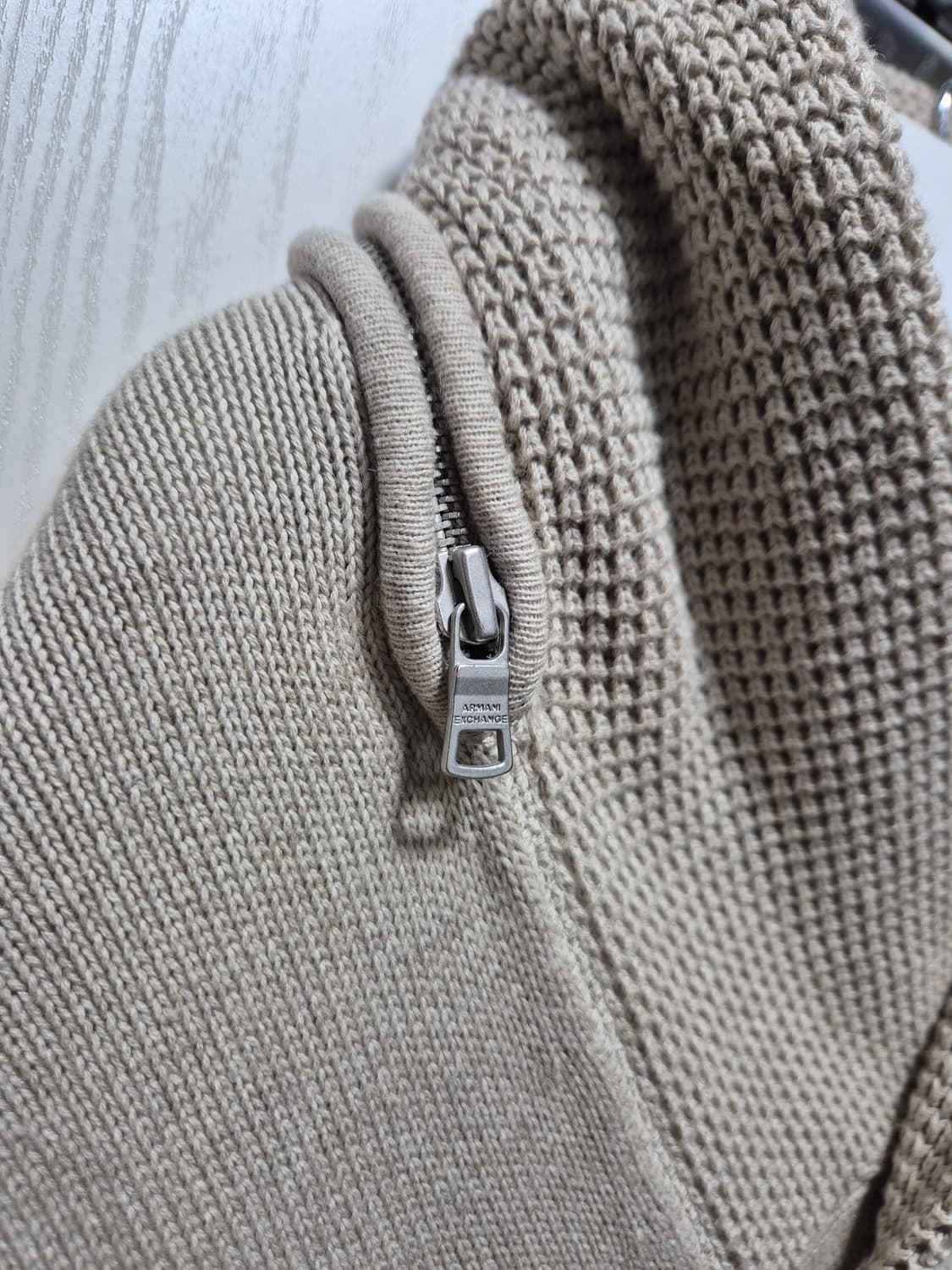 (세일)아르마니 익스체인지 니트 가디건 베이지 상품이미지6