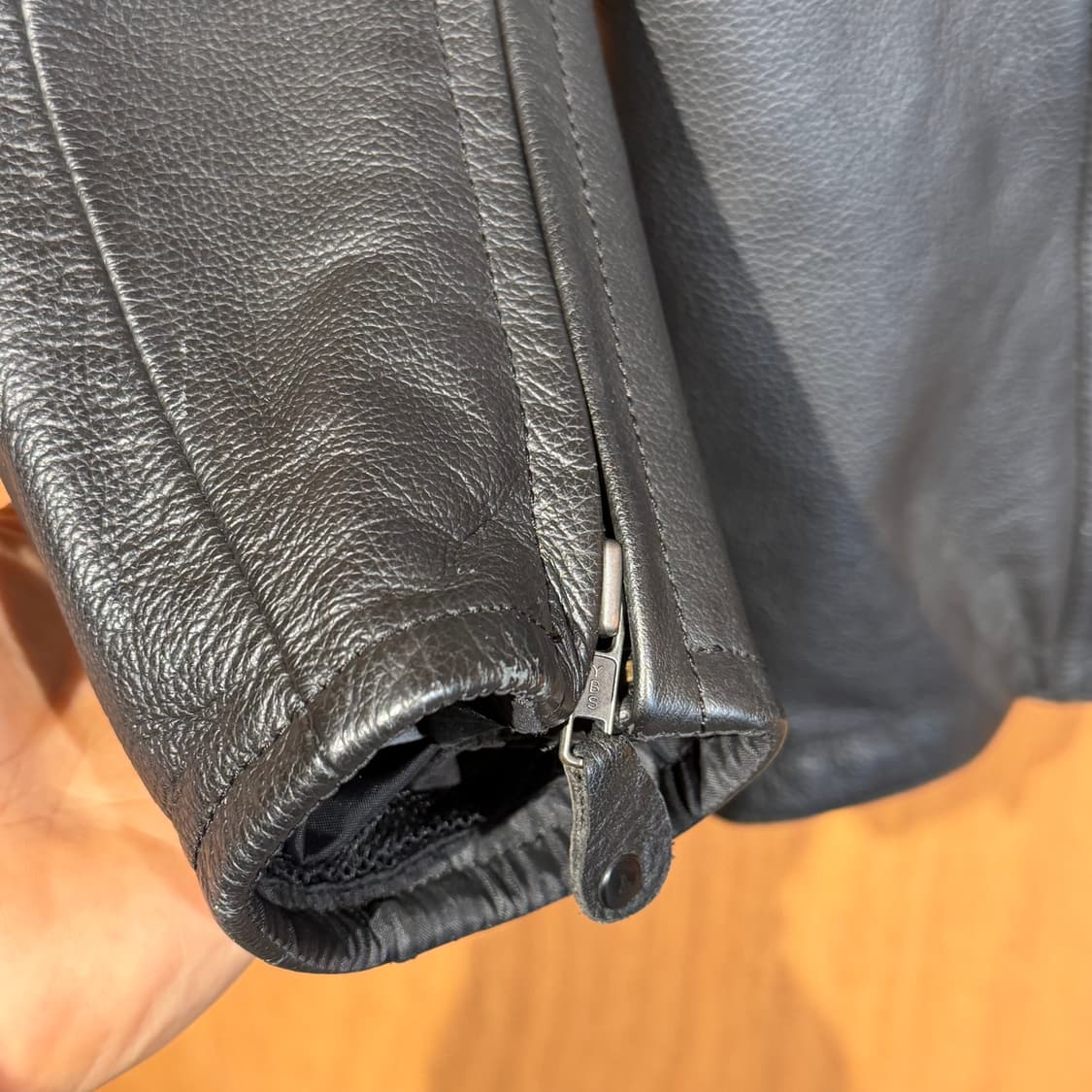 스웨덴 할바슨 헤비 카우레더 라이딩 자켓 L 소가죽 상품이미지10