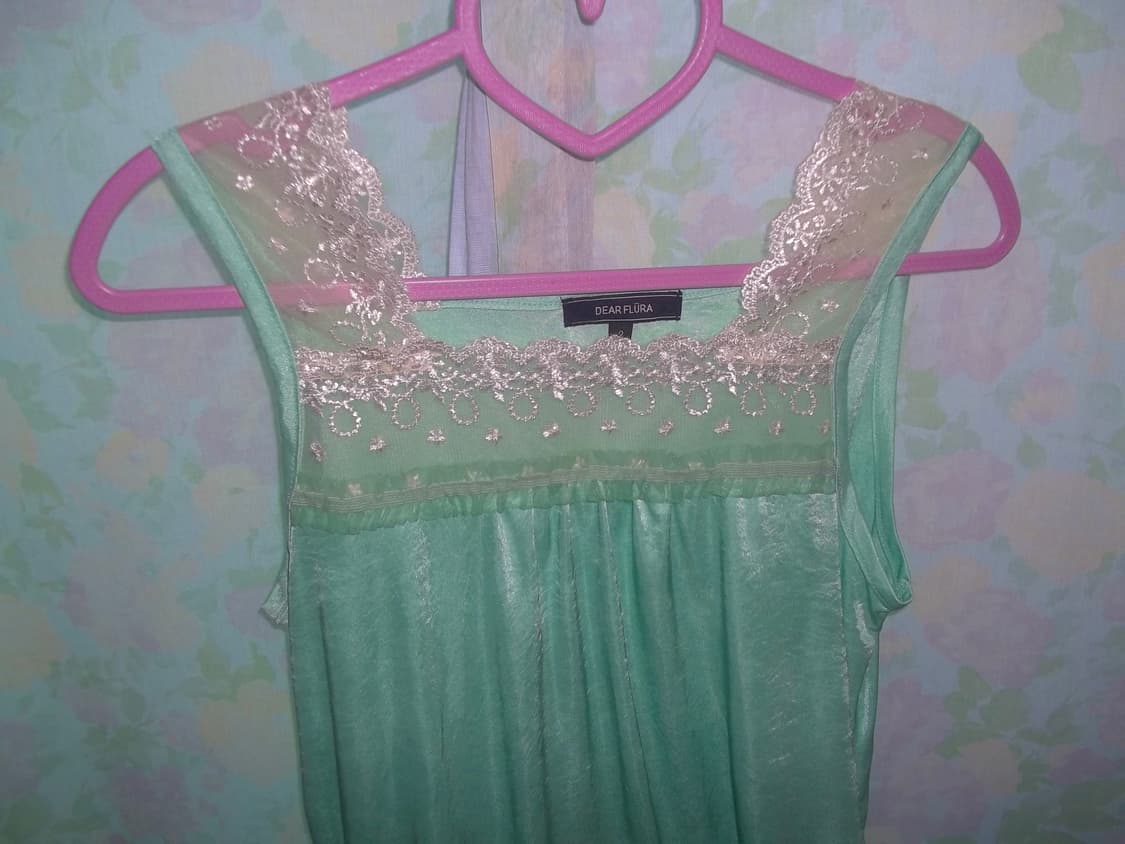 민트 실크 레이스 나시  상품이미지2