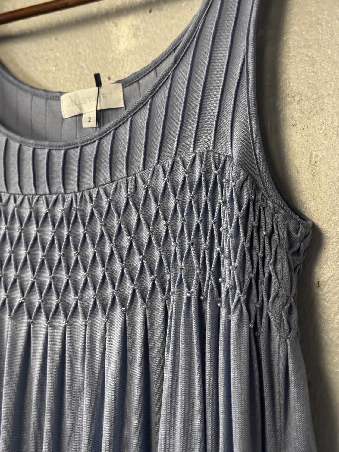 55-66) JILL STUART Beaded Shirring Dress 상품이미지8
