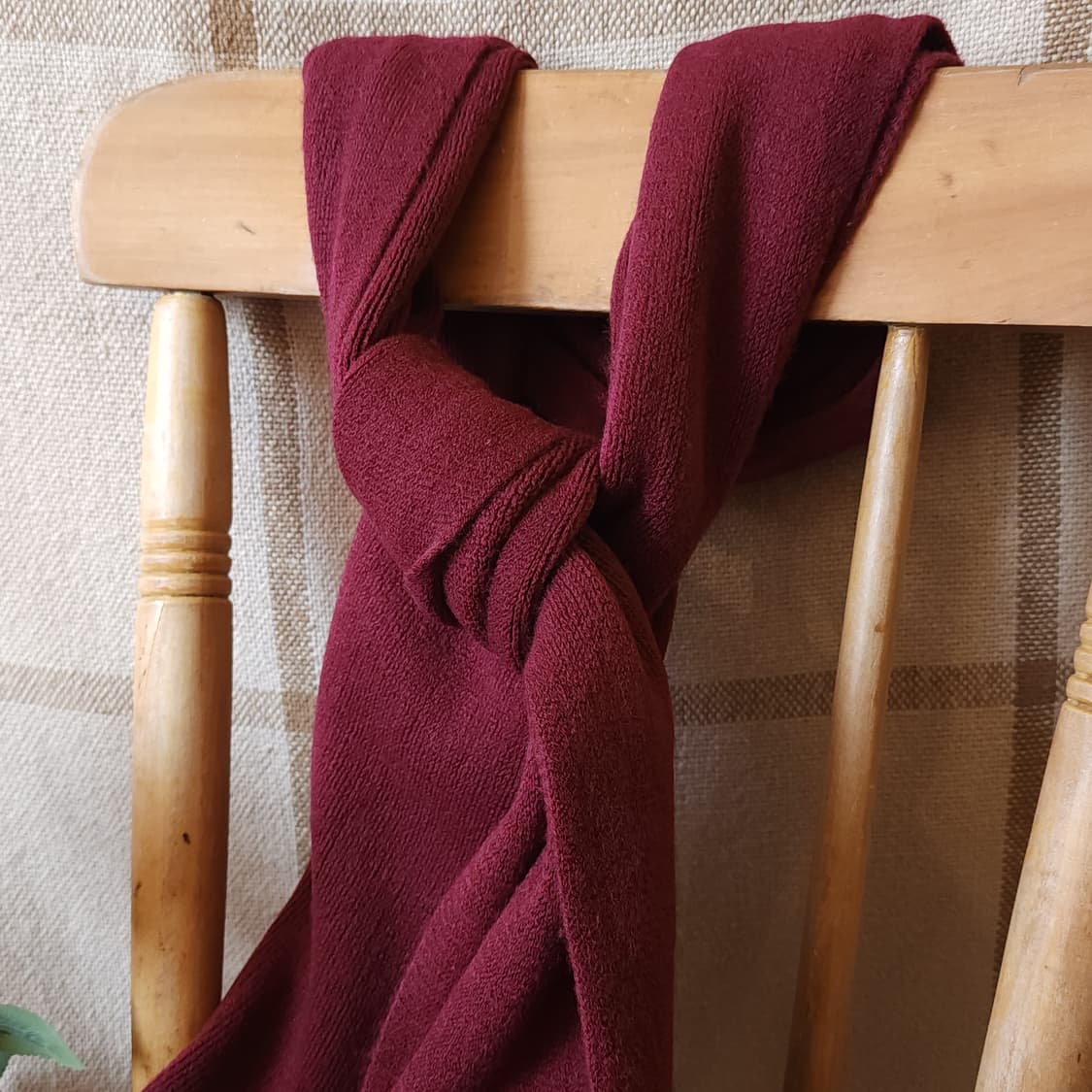 90s 로베르타 디 까메리노 버건디 울 머플러 상품이미지3