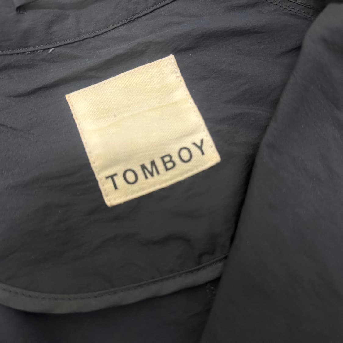 스튜디오 톰보이 여성 롱 바람막이 코트 자켓 네이비 80사이즈 상품이미지4