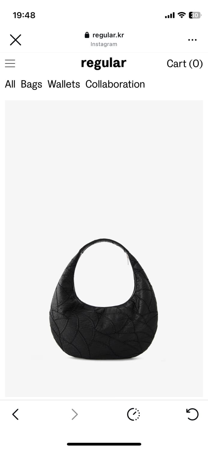 Patchwork Hobo Bag Black 상품이미지1