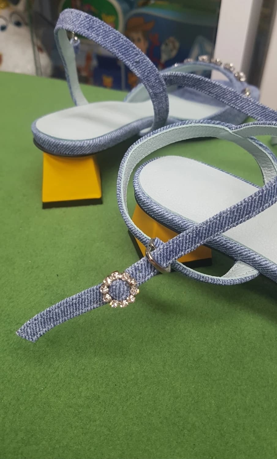 별 데님 가죽 수제화 상품이미지4