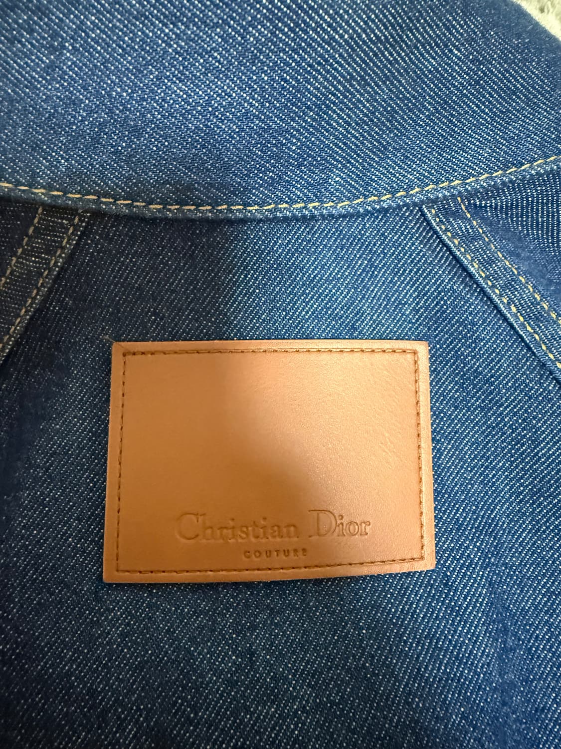 디올 크리스찬 디올 경량 면 트윌 블루 셔츠 593D590A3022 상품이미지3